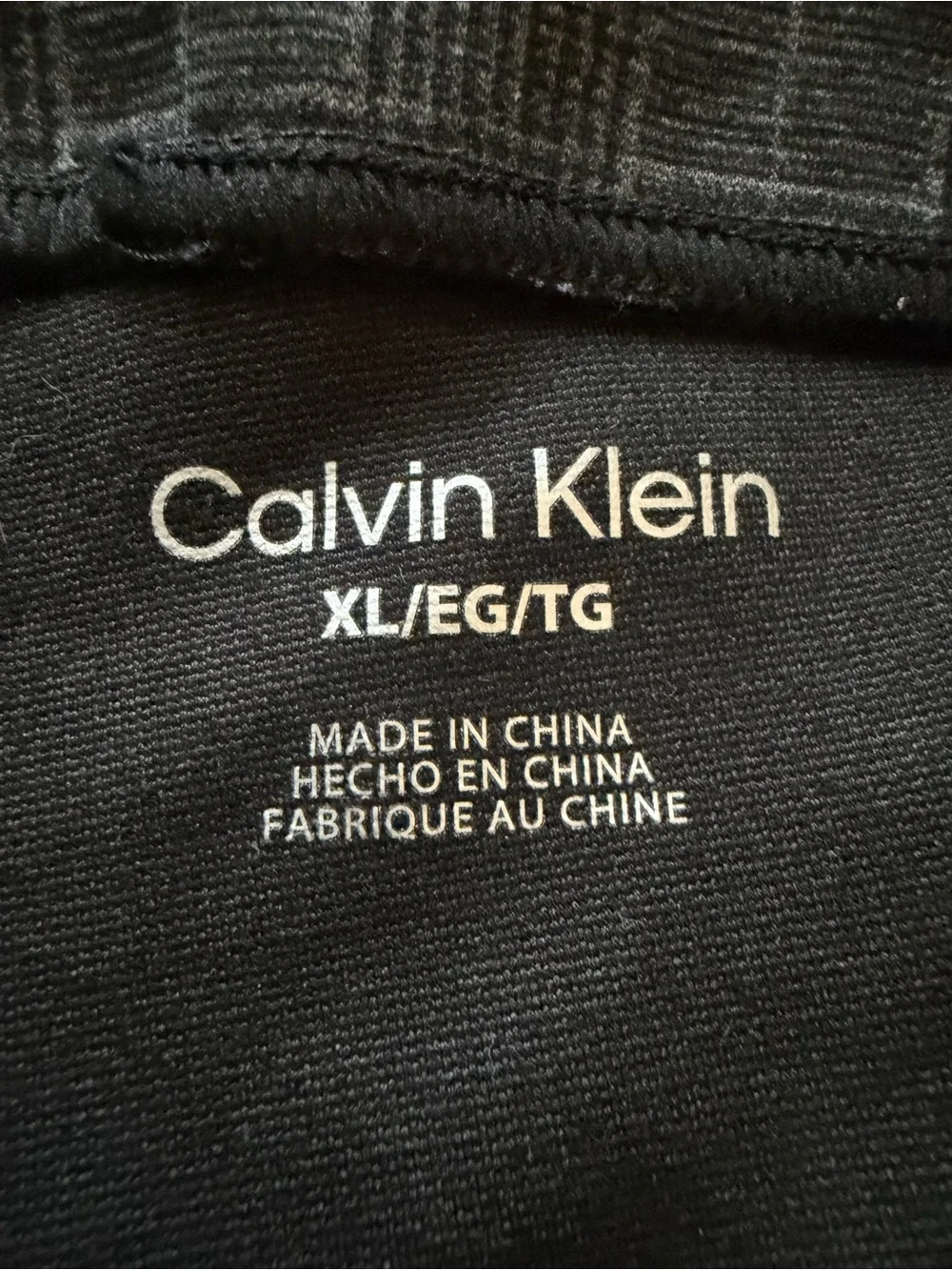 Calvin Klein Dark Gray Elastic Waist Pants